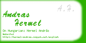 andras hermel business card